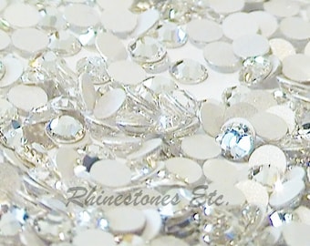 Preciosa Czech Crystals ss16 16ss 4mm Crystal AB shiny Alu Flatback Rhinestones 