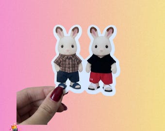 Heated Rivalry Sylvanian Family Sticker | Shane and Ilya
