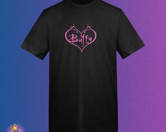 Camiseta relajada de Buffy Heart / Inspirada en Buffy la Cazavampiros