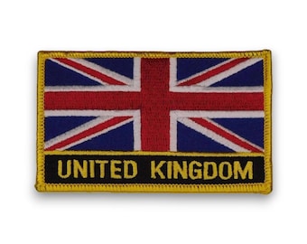 Embroidered Union Jack Flag Patch | United Kingdom UK Pride Accessory Iron On Sew On