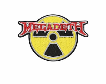 Megadeth Embroidered Patch – Heavy Metal Band Logo Iron-On/Sew-On Badge