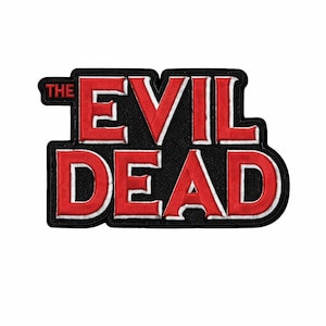 Evil Dead Style Horror Patch Red Black Embroidered Iron On Badge