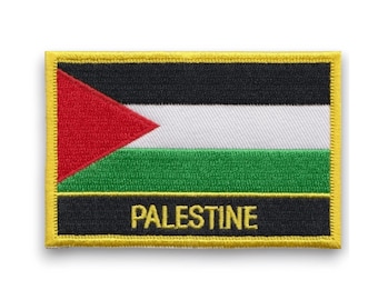 Palestine Flag Embroidered Patch | Support Palestinian Cause Iron On Sew On