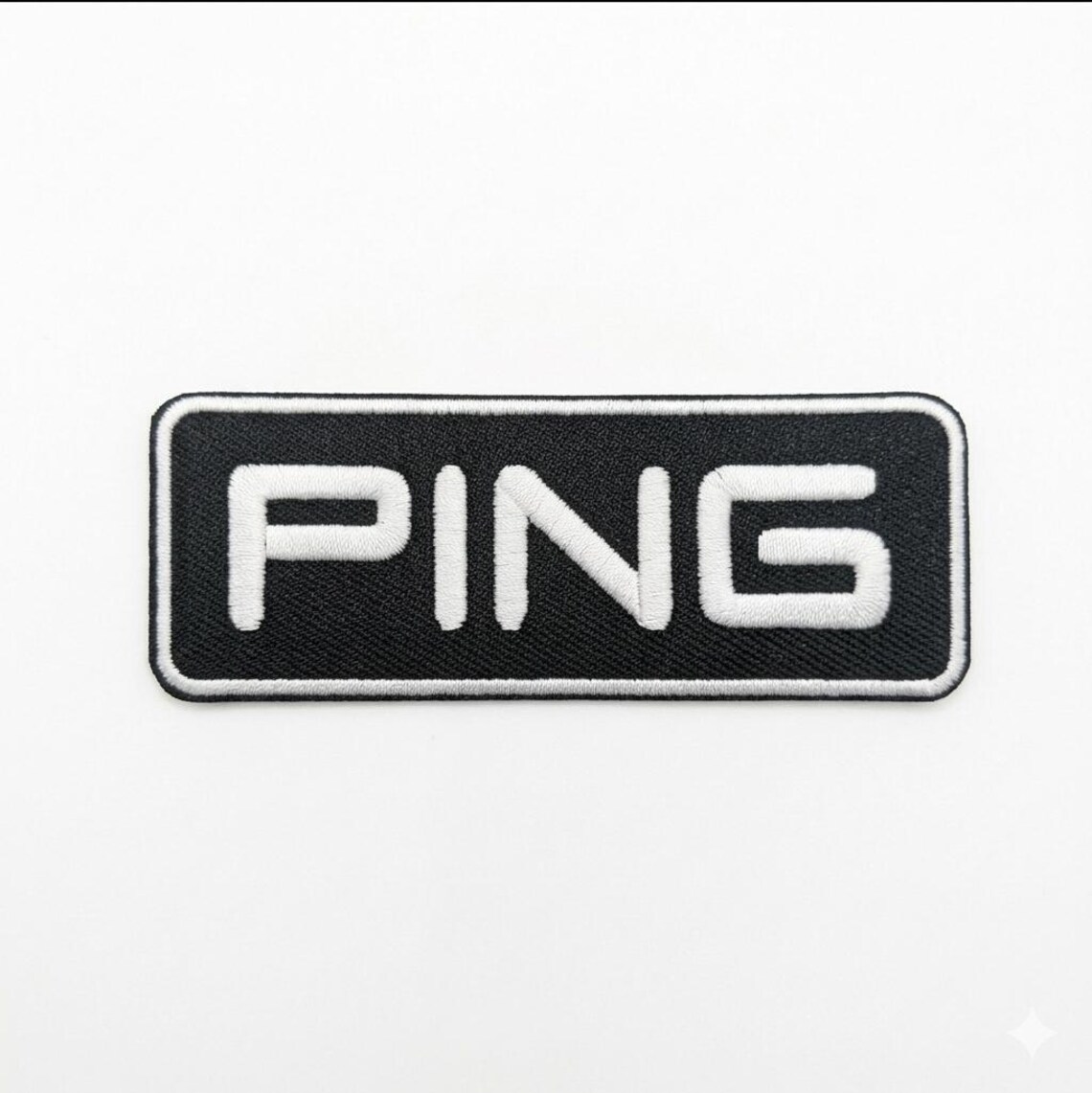 PING Logo Embroidered Patch – Black White Golf Applique Badge - Etsy