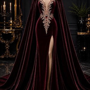 Rose Gold Burgundy Dress