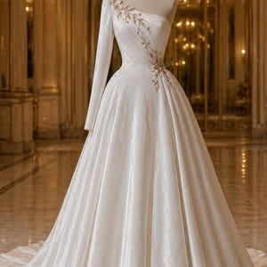 mother of bride dresses in gold Long Cap Sleeve Mother of the Bride Dress