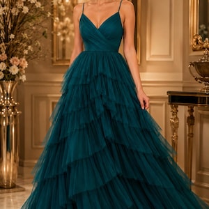 floor length teal dress Ella Teal Off Shoulder Formal Maxi Dress - US 4