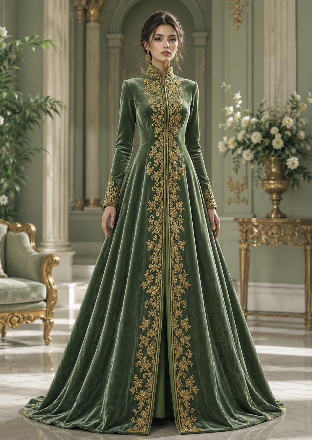 in the heights green dress tznius-fashion-tzniut-modest -Tznius-clothing-online-tznius-Shabbos-clothing-trendy-modest  clothing-frum-clothing-brands-modest-clothing-for-teens-tznius-skirt-tzniut- skirt-long-sleeve-shirt – Modest Necessities main image 0