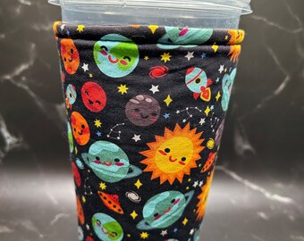 Large Happy Planets Insulated Cup Sleeve