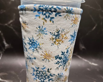 Large snowflakes Insulated Cup Sleeve