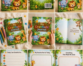 Kids Gratitude Journal PDF | Space Theme Mindfulness Journal for Children | Daily Reflection Workbook | Digital Download