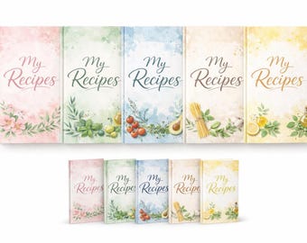 Mijn recepten: blanco receptennotitieboekje om je eigen recepten in te schrijven