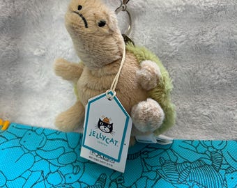 Llavero de peluche suave Jellycat Timmy Turtle para bolso, el mejor y más nuevo