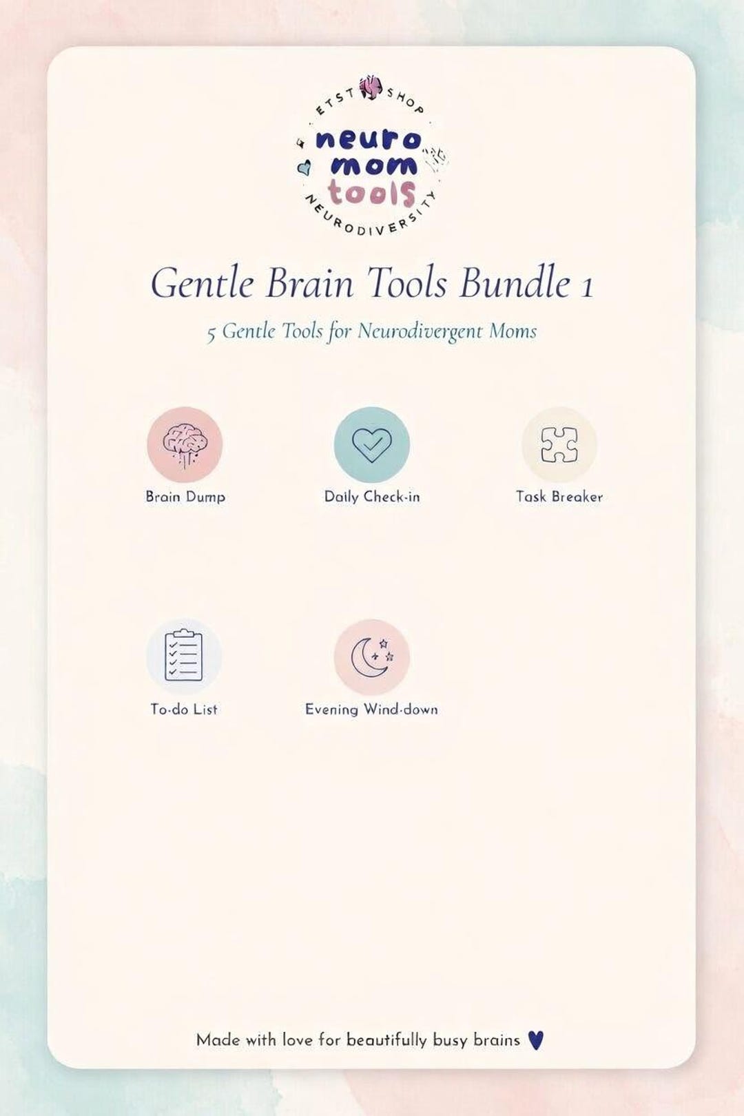 Gentle Brain Tools Collection | 5 Neurodivergent Planners & Pdfs | ADHD ...