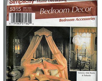 Bedroom Accessories / Original Simplicity Home Decorating Uncut Sewing Pattern 5315