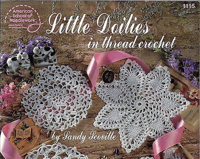 Little Doilies in Thread Crochet Pattern Book American School of ...