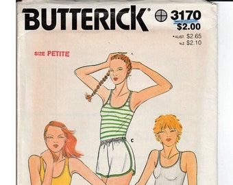 misses Shorts Size Petite 6  / Original Butterick uncut Sewing Pattern 3170