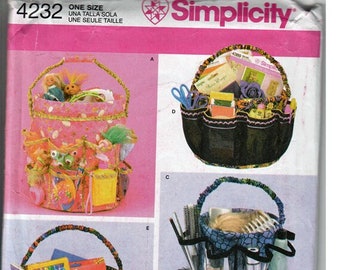 Bucket Covers / Original Simplicity Uncut Sewing Pattern 4232