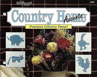 Country Home Accents to Crochet Pattern book The Needlecraft Shop 89K1