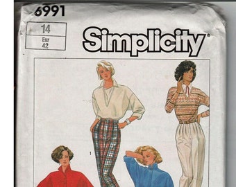 Pants and Jodhpurs Misses Size 14 / Original Simplicity Uncut Sewing Pattern 6991