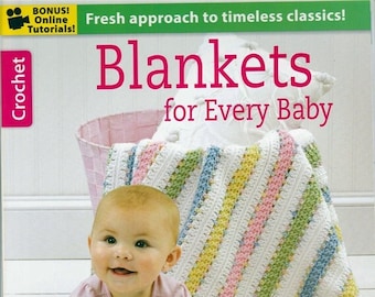 Blankets for Every Baby afghans to Crochet Pattern Book Leisure Arts Leaflet 6368