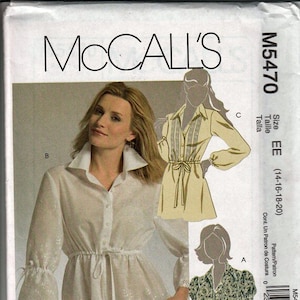 Misses Tunics Size 14-20/ Original McCall&#39;s uncut Sewing Pattern M5470