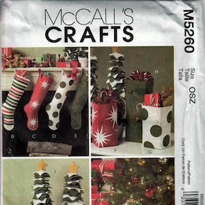 Christmas Decor /  Original McCall&#39;s Crafts Uncut Sewing Pattern M5260