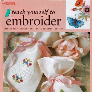 Teach Yourself to Embroider Pattern Book Leisure Arts 1957