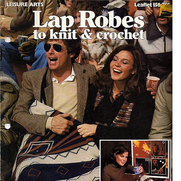 Lap Robes to Knit & Crochet Pattern Book Leisure Arts 156