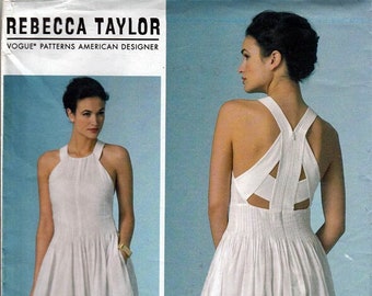 Shoulder Strap  Dress Misses/Petite Size 12, 14, 16 / Original Vogue uncut Sewing Pattern V1446