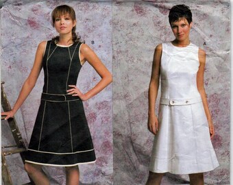 A Line Dress Misses/Petite Size 12, 14, 16 / Original Vogue uncut Sewing Pattern P956