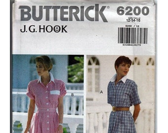 Dress Misses Size 12, 14, 16 / Original Butterick uncut Sewing Pattern 6200