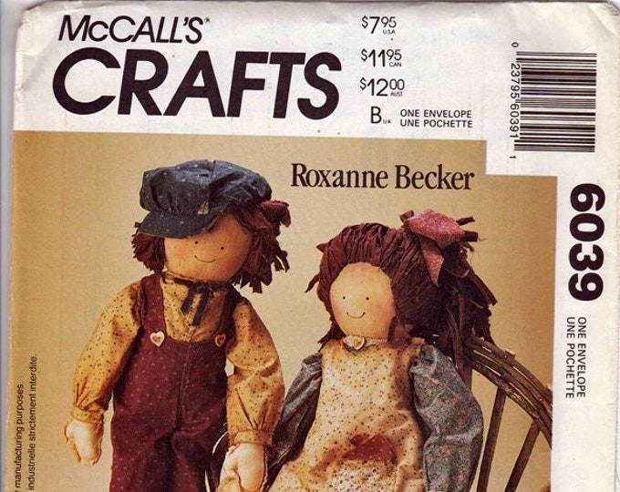 Hello Dolly 24 Inch Rag Dolls and Clothes / Original Mccall's Crafts ...