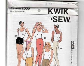 Legging  and Shorts Misses Size XS-XL  / Original Butterick uncut Sewing Pattern 2303