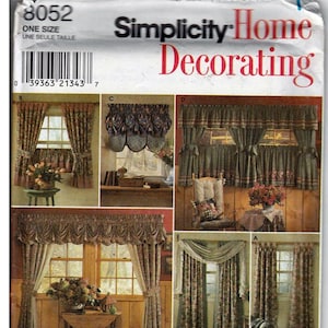 Country Window Dressing  / Original Simplicity Home Uncut Sewing Pattern 8052