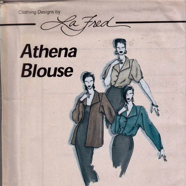 Athena Blouse Size XS-XL /  La Fred design Uncut Sewing Pattern 100