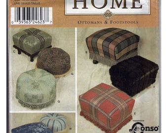 Ottomans & Footstools / Original Simplicity Home Uncut Sewing Pattern 9556