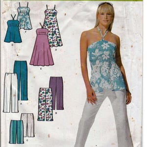 Pants or Shorts, Dress or Top Misses/Petite Size 4-10 + 12-18 / Original Simplicity uncut Sewing Pattern 4999