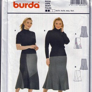 Patch Panel Skirt Misses size 18-28 / Original Burda Uncut Sewing Pattern 8269