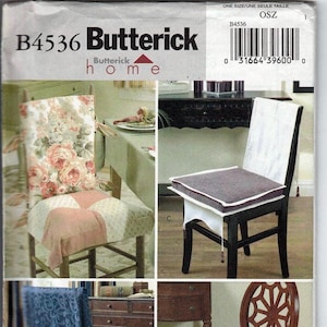 Chair Covers / Original Butterick Home uncut Sewing Pattern B4536