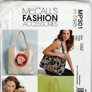 Bags  / Original McCall&#39;s Fashion Accessories Uncut Sewing Pattern MP301/M5823