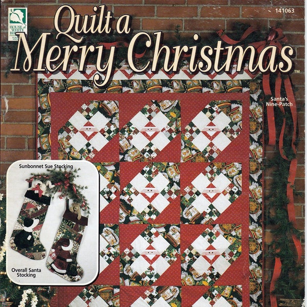 Quilt a Merry Christmas Quilt Pattern Book House of White Birches 141063