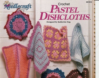 Pastel Dishcloths Crochet Patterns for Dish Towels The Needlecraft Shop 951410