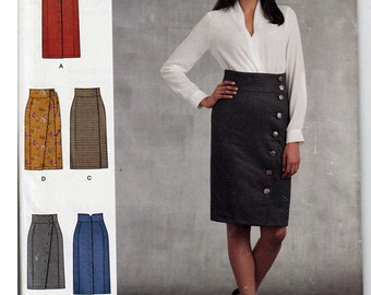 Skirts with front and  length variations Misses Size 6-14 / Original Simplicity Uncut Sewing Pattern R10031