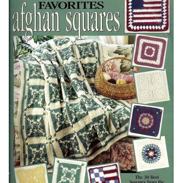 Contest Favorites afghan squares To Crochet   Leisure arts Book 2986