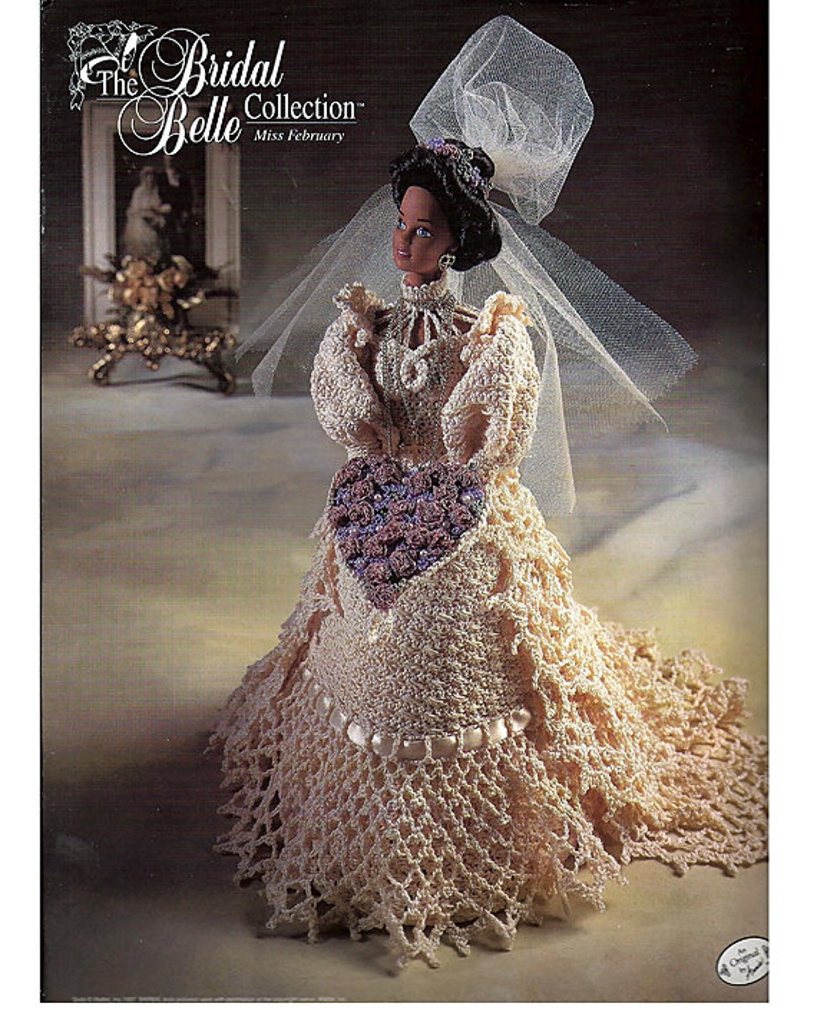 Bella collection. The Attic Annie’s Fashion Doll Crochet book Home Décor Bridal Gown Accessories.