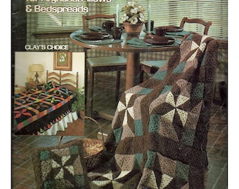 Patchwork Grannys for Afghans, Pillows, and Bedspreads Crochet Pattern Book Leisure Arts 267