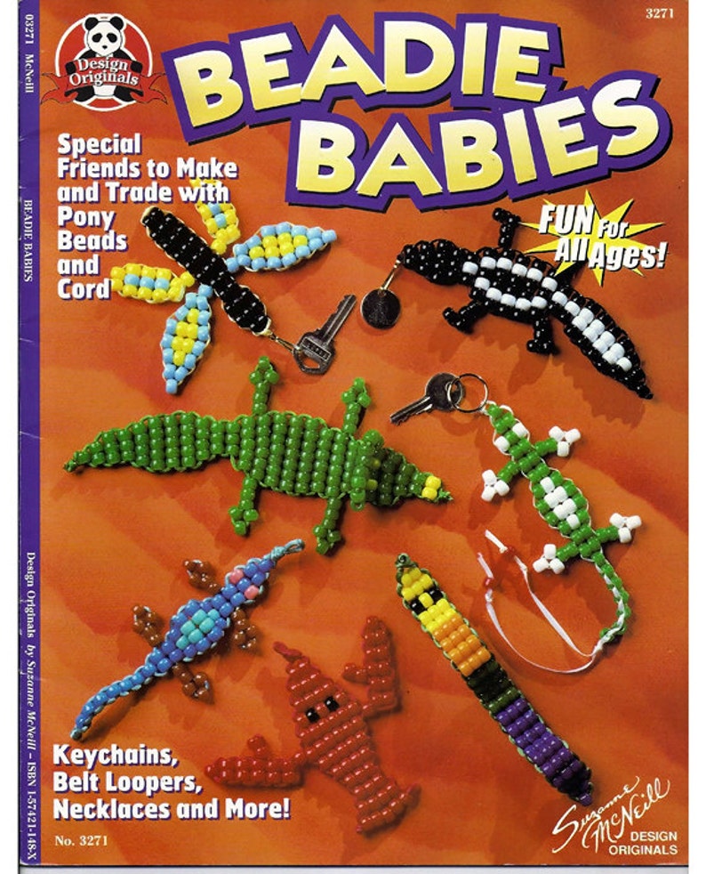 Beadie Babies Suzanne McNeill Design Originals Beading Book Etsy