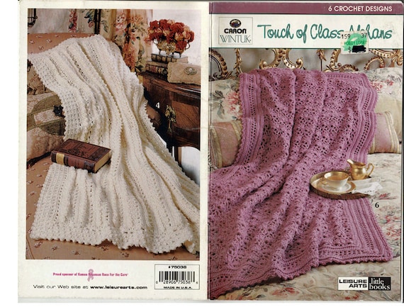 Touch of Class Afghans to Crochet Pattern Book Leisure Arts 75038 