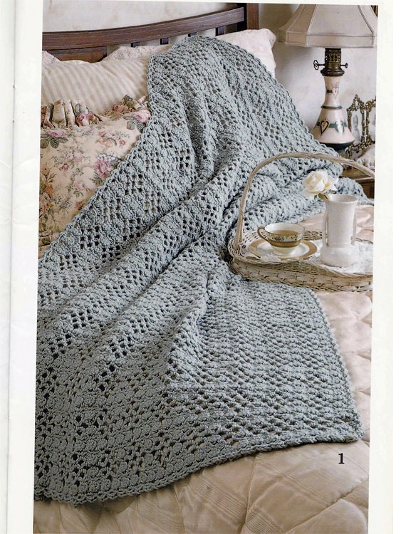 VTG Crochet Catalog 12 Hour Afghans Pattern Leaflet Craft Book Fiesta Woven